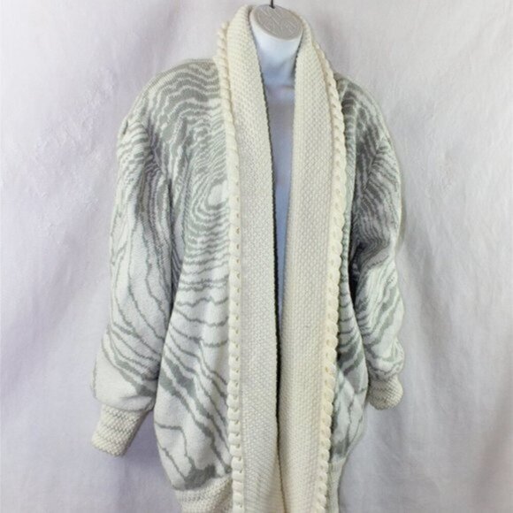 Vintage Monto Por Le Chois Angora Blend Cardigan/Jacket - Picture 4 of 10